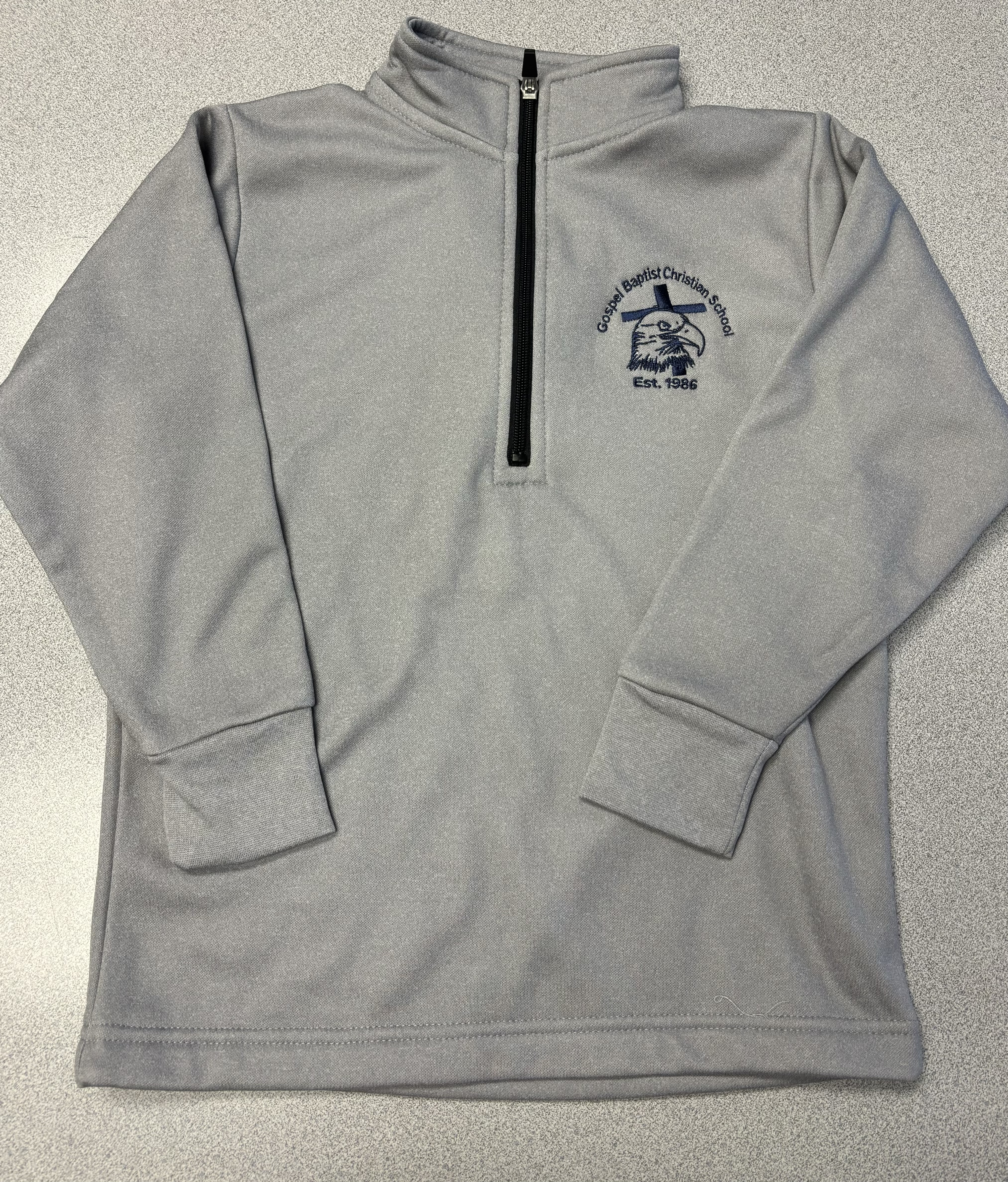 Gospel Baptist Grey 1/4 Zip